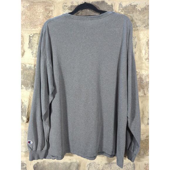 Champion Tee Shirt Men's XXL Heather Gray Casual Basic Layering Base Layer - Picture 6 of 12
